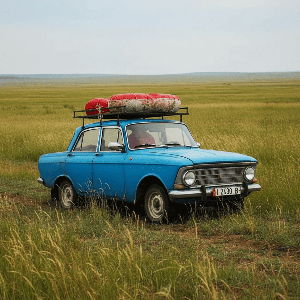 AI enhanced photo: Change background to a vast grassland