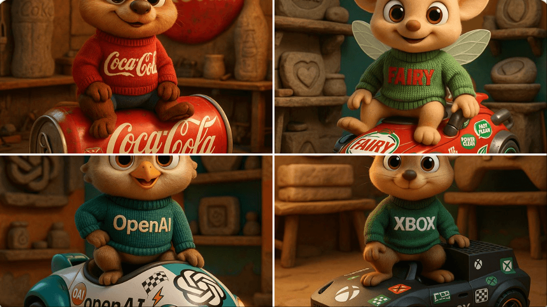 Brand 3D Cartoon Animal Characters