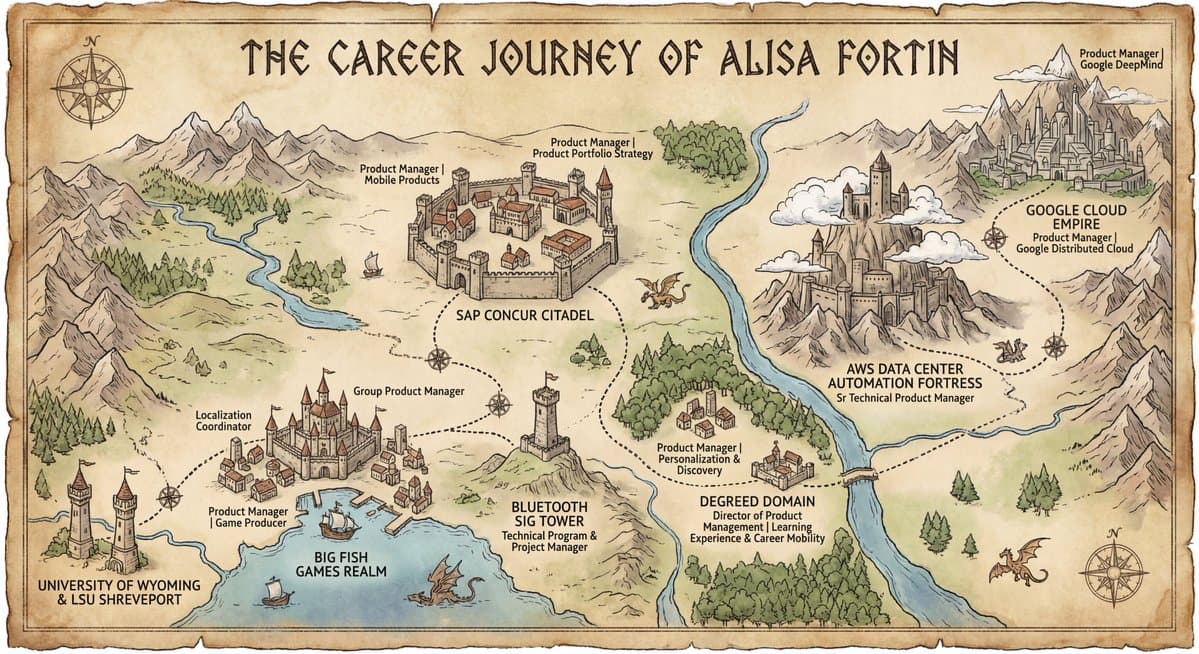 Career Journey Visualized as a Map