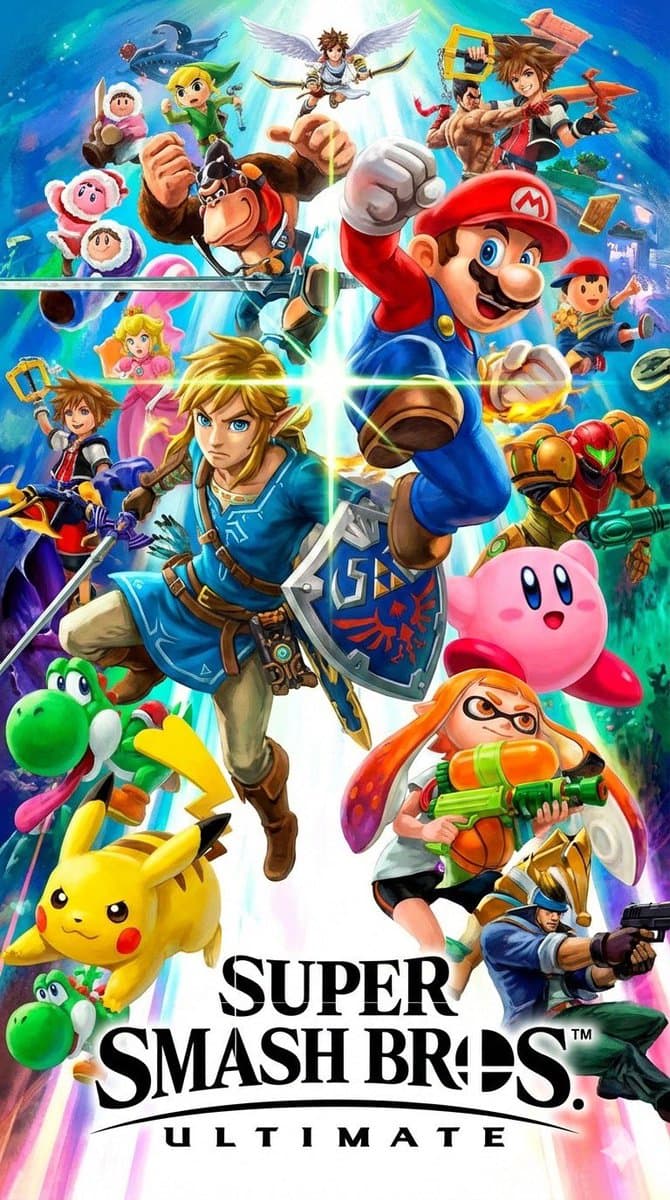 Super Smash Bros. character roster poster