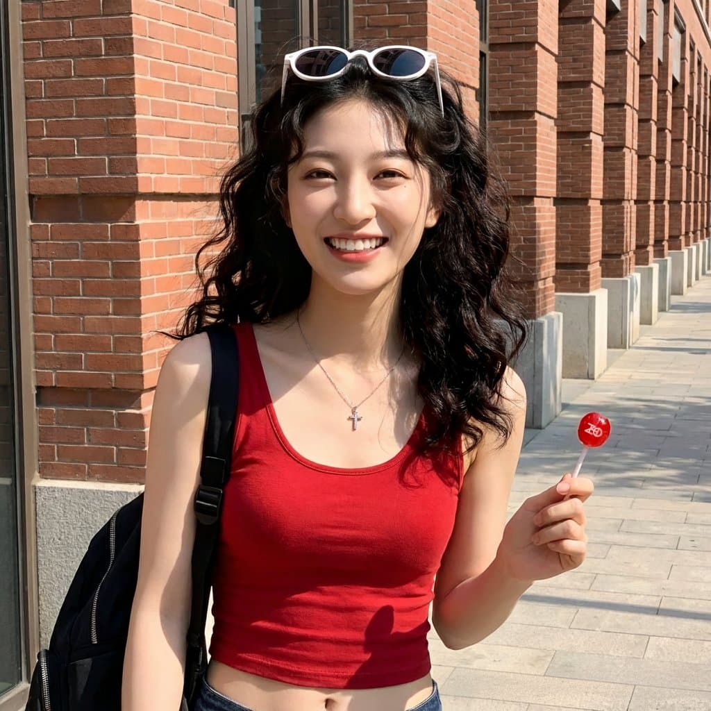 A high-resolution full-body outdoor photo