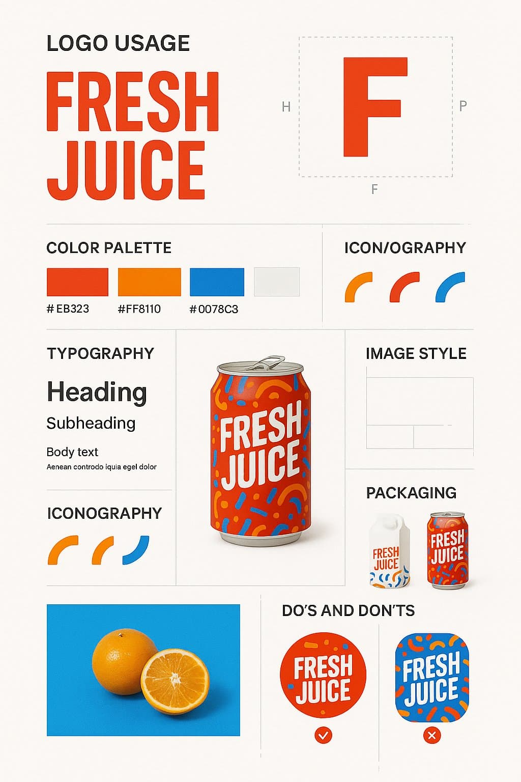 Brand Design Guidelines Poster