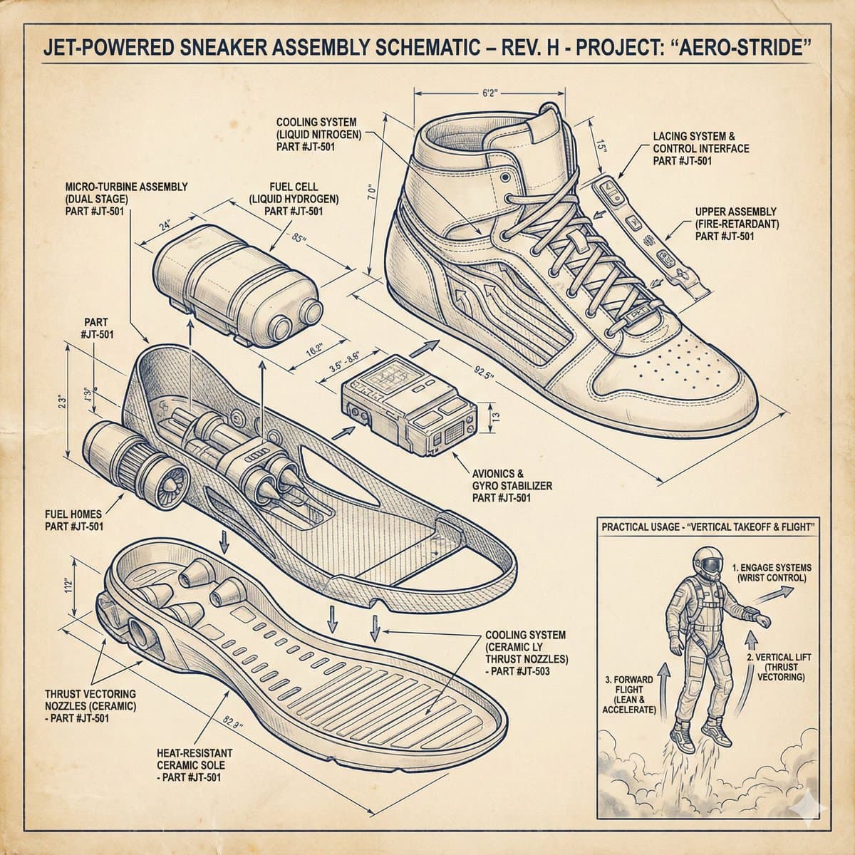 Суперреалистичный взрывной технический вид