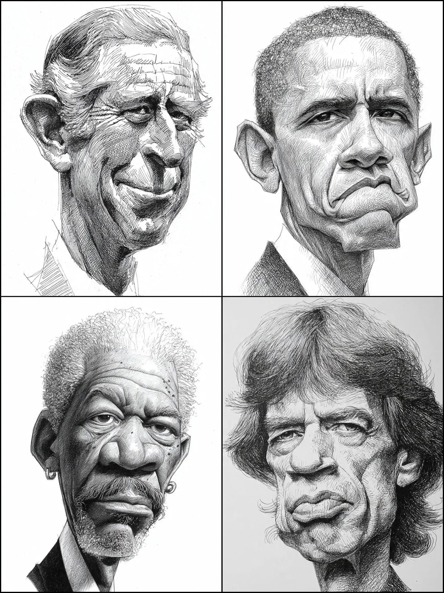 Black and white sketch hand-drawn comic