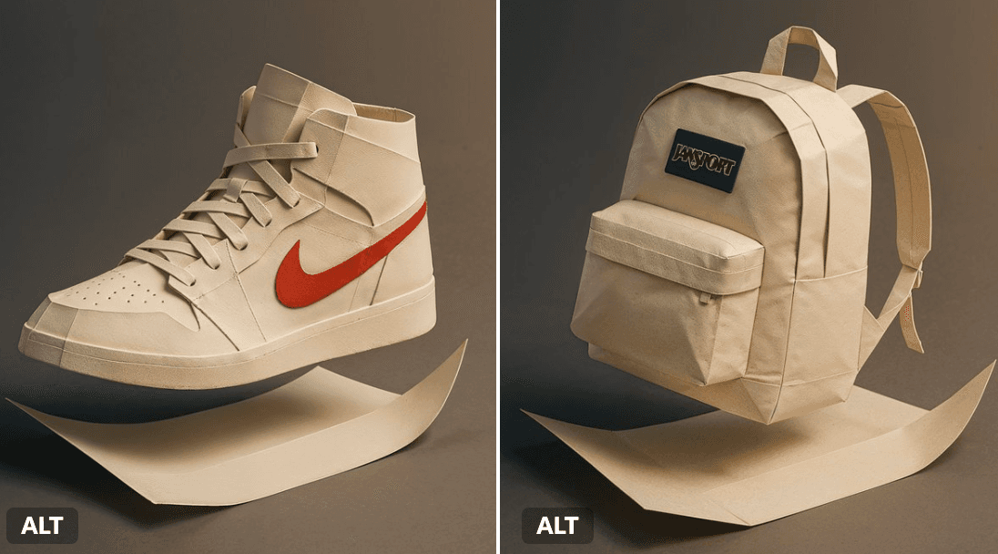 Marken-Flachpapier-Stil